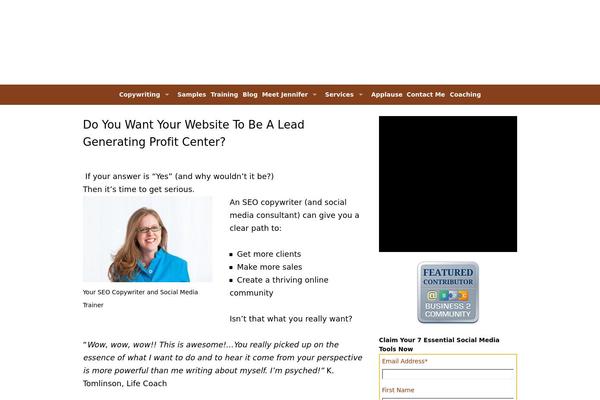 WordPress website example screenshot