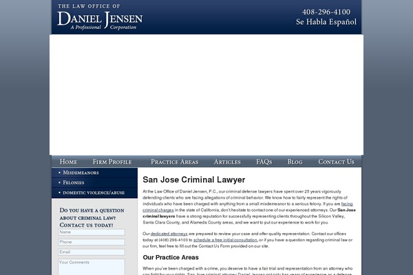 jensencriminal.com site used Jensen