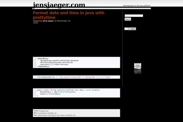jensjaeger.com site used Scribbishwp