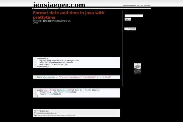 WordPress website example screenshot