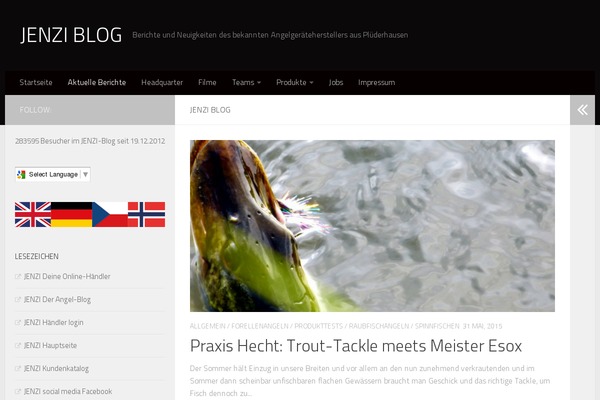 Hueman theme site design template sample