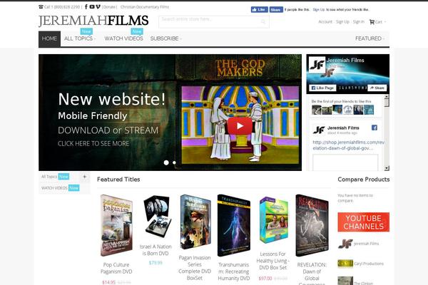 jeremiahfilms.com site used One Touch 2