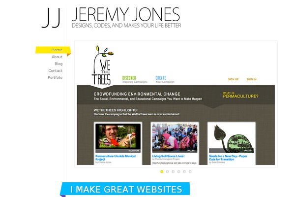 Jj theme site design template sample