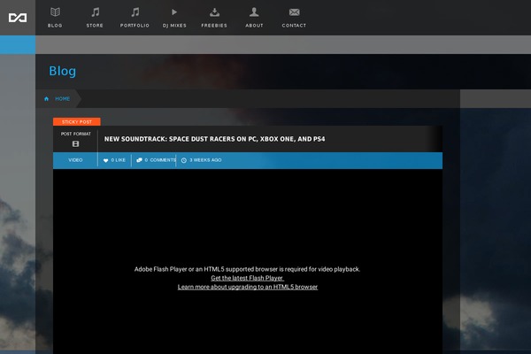 WordPress website example screenshot