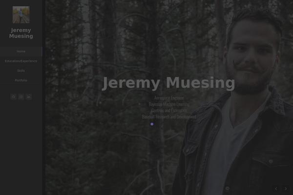 jeremymuesing.com site used Kerge