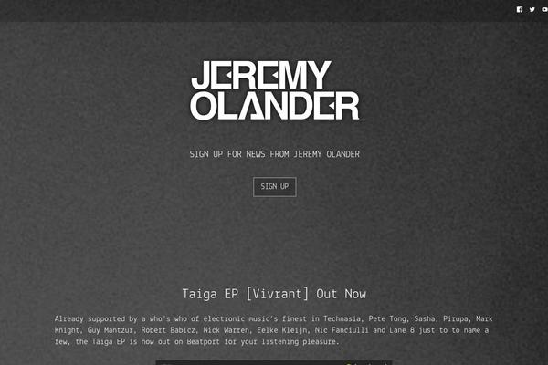 jeremyolander.com site used Onesie-pro
