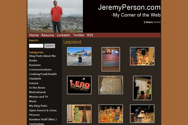 jeremyperson.com site used Bull