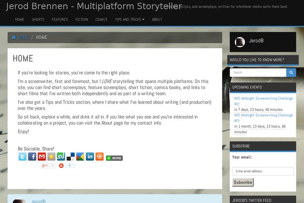 WordPress website example screenshot