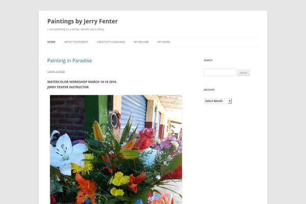 Twenty Twelve theme site design template sample