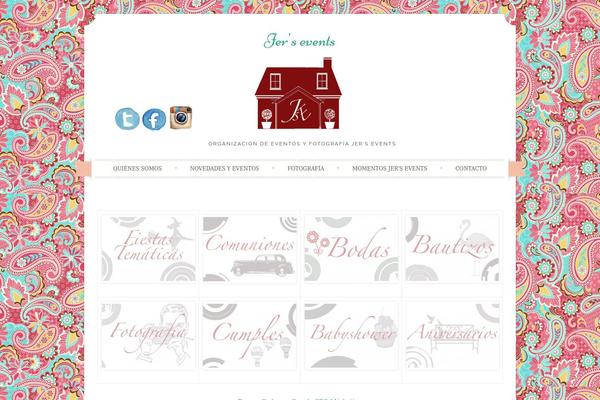 Sugar and Spice theme site design template sample