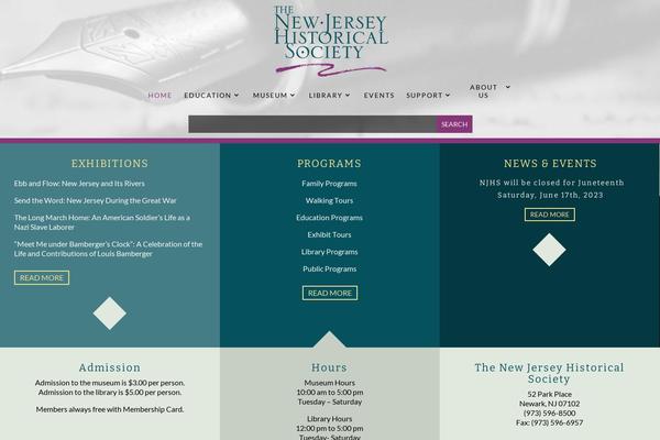 jerseyhistory.org site used Njhs
