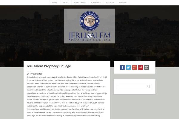 jerusalemprophecycollege.com site used Endtime
