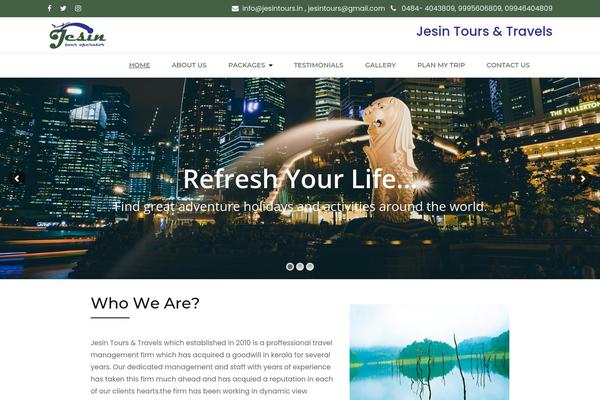 Travel Agency theme site design template sample