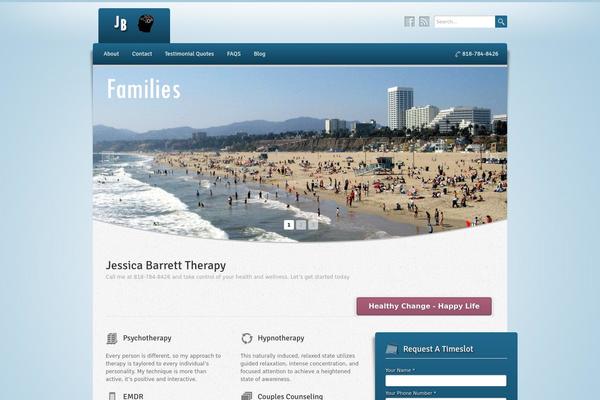 Wellness theme site design template sample