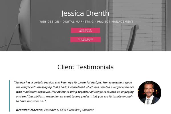 WordPress website example screenshot