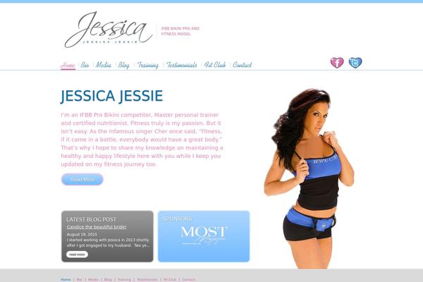 Jessica theme site design template sample