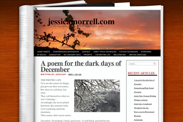 jessicamorrell.com site used Fresh Ink Magazine