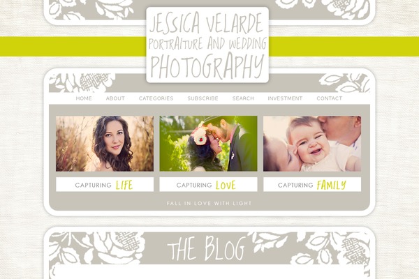 Prophoto4 theme site design template sample