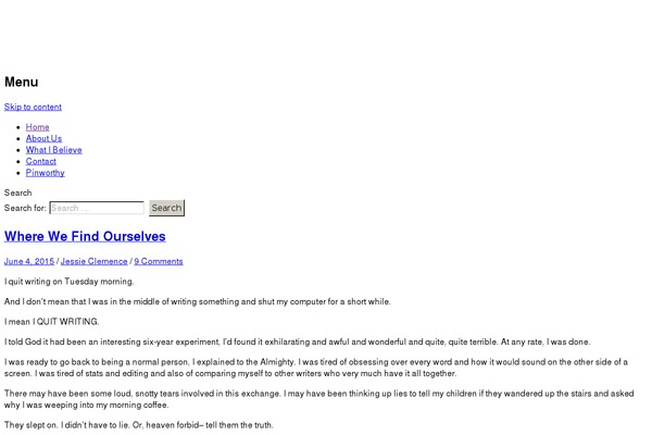 WordPress website example screenshot