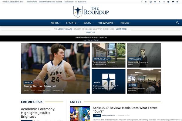 jesuitroundup.org site used Newspaper-roundup