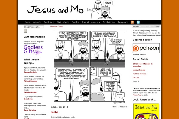 jesusandmo.net site used Responsive_comicpress-3col