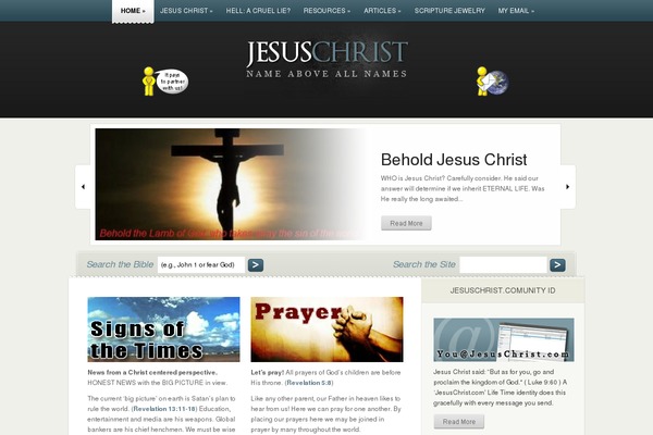 jesuschrist.com site used eNews