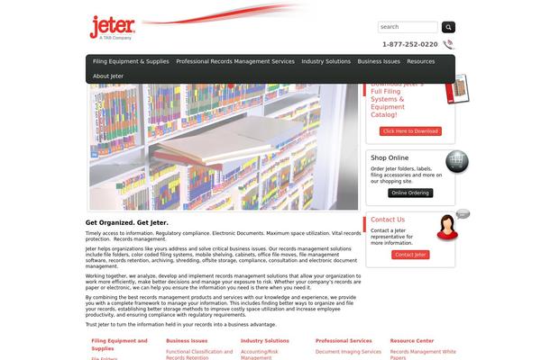 jetersystems.com site used Tab