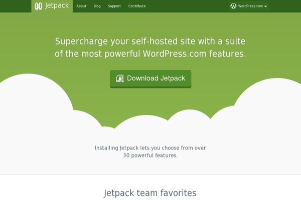 jetpack.me site used Refer-wordpress