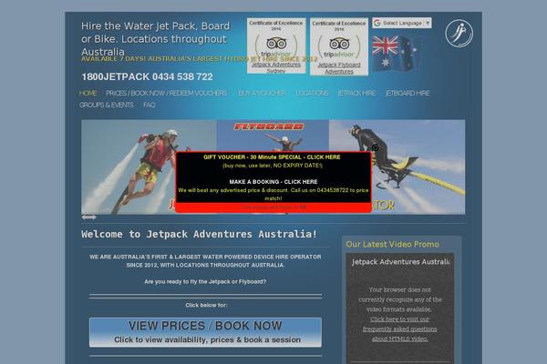 jetpackadventures.com.au site used Jetpacktheme