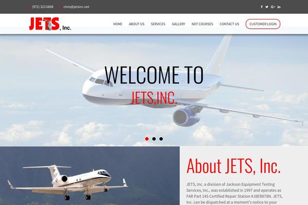 jetsinc.net site used New Theme