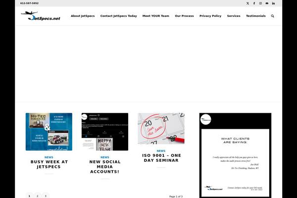 WordPress website example screenshot
