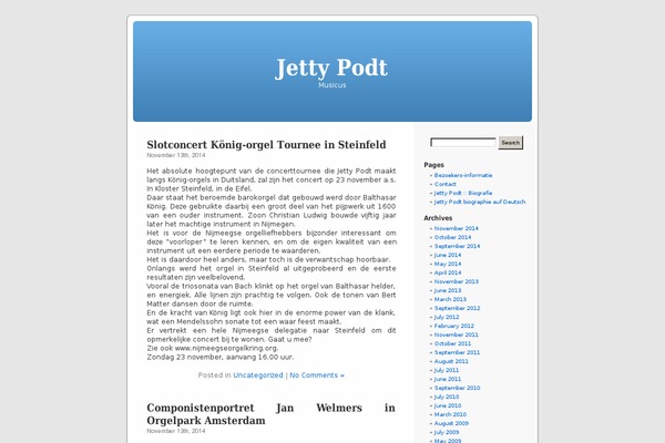 jettypodt.nl site used Speaker