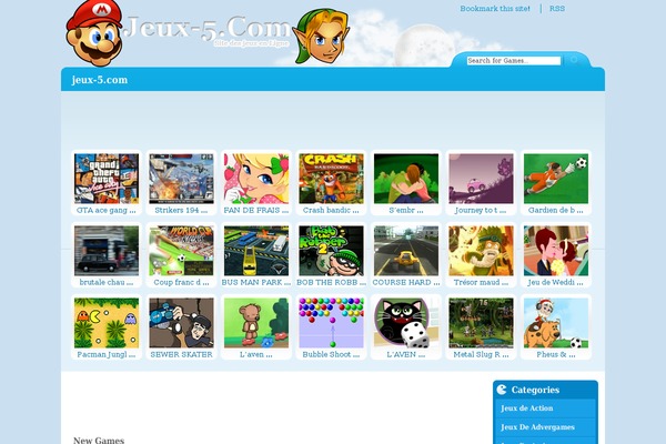 Flash Gamer theme site design template sample