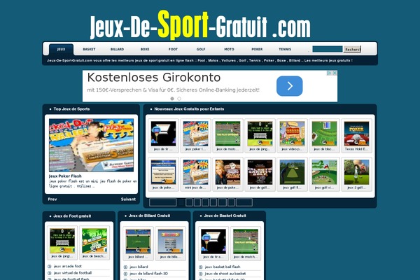 Sports theme site design template sample