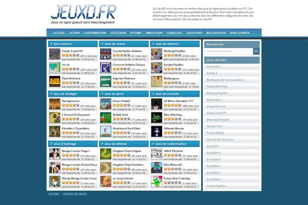 jeuxd theme websites examples