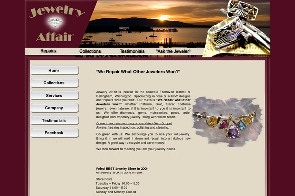 jewelryaffair.com site used Merry Christmas