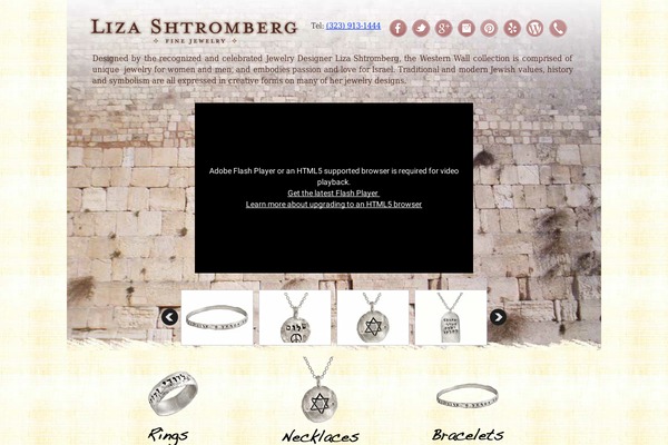 jewishjewelrylizashtromberg.com site used Jewish