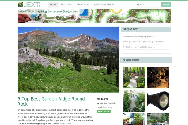 jext.info site used Landscapedesign