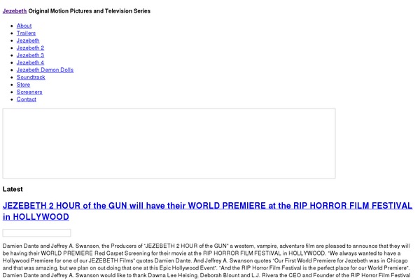 WordPress website example screenshot