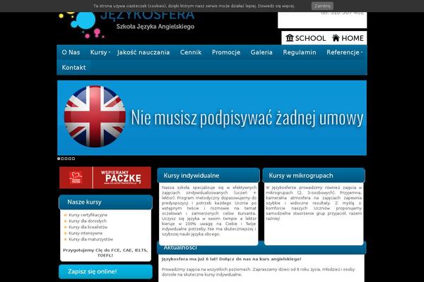 jezykosfera.pl site used Jezykosfera