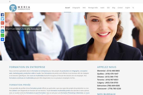 Enfold theme site design template sample