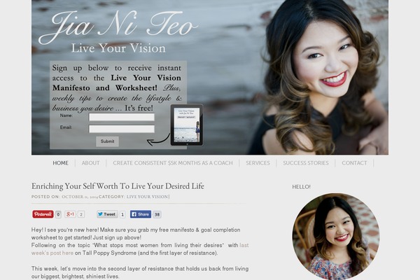 Site using Digg Digg plugin