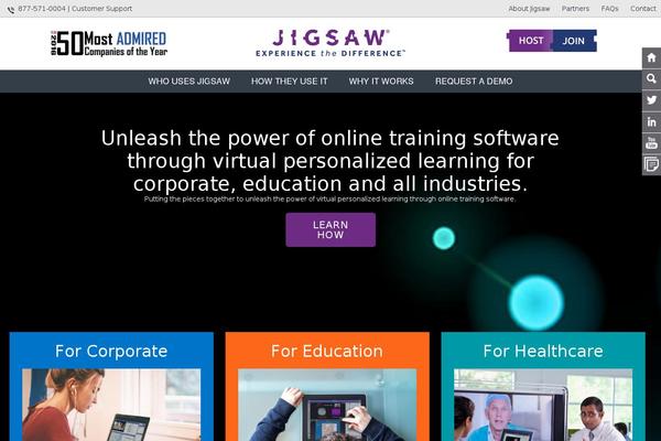 Jigsaw theme site design template sample