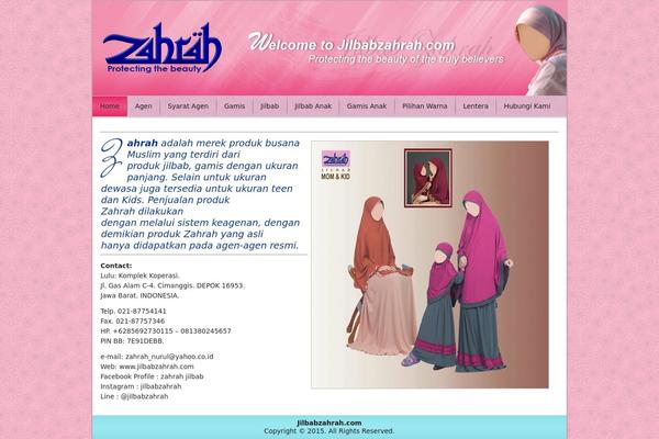 jilbabzahrah.com site used Zahrah