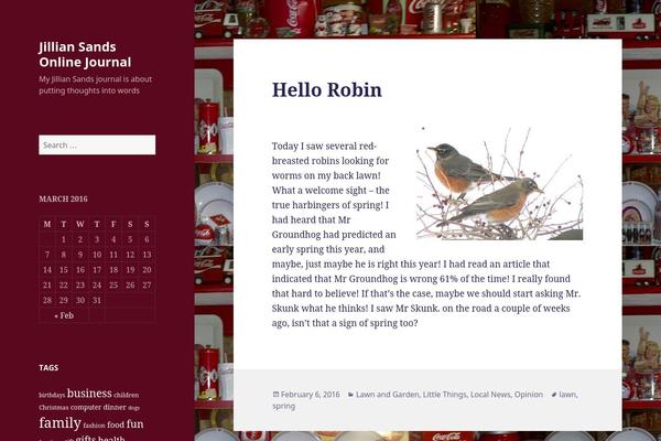 Twenty Fifteen theme site design template sample
