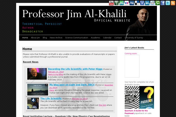 jimal-khalili.com site used Jimak