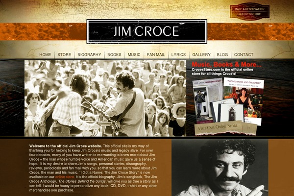jimcroce.com site used Cpw-theme