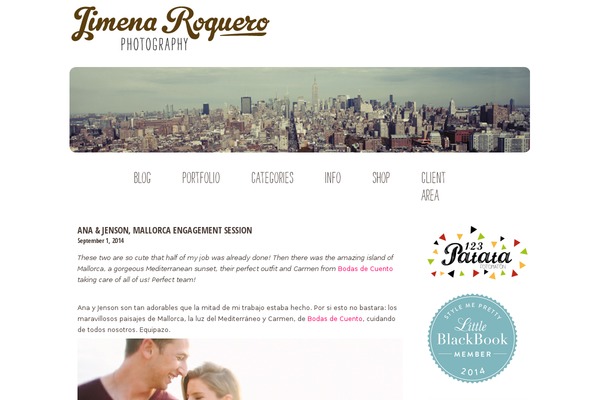 Prophoto4 theme site design template sample