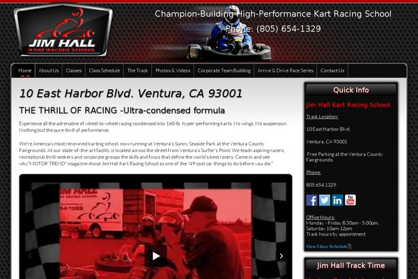 jimhallkartracing.com site used Jimhallkartracing