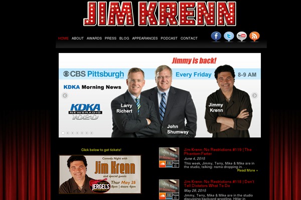 jimkrenn.com site used Jimkrenntheme